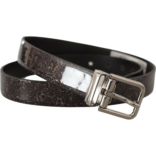 Dolce & Gabbana Sleek Grosgrain Leather Belt with Metal Buckle Dolce & Gabbana