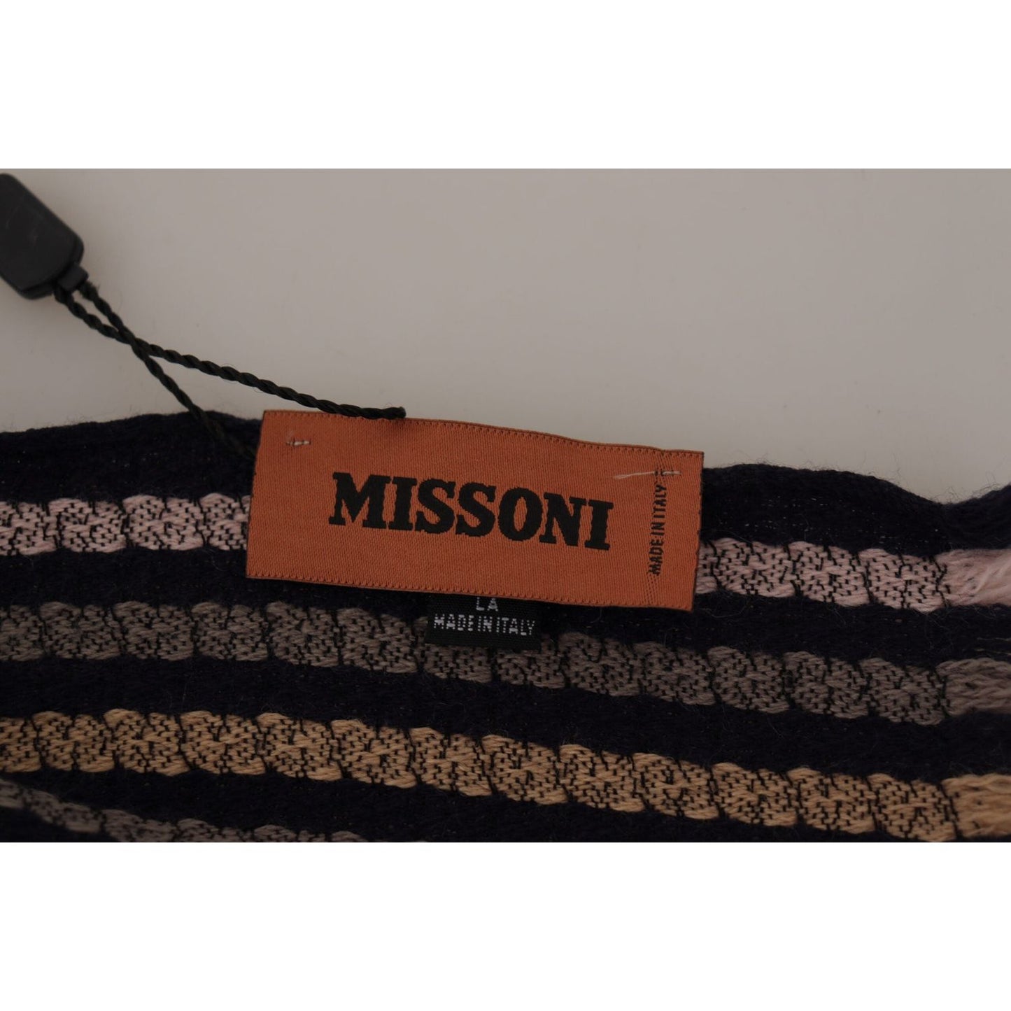 Missoni Authentic Multicolor Wool Mens Scarf Missoni