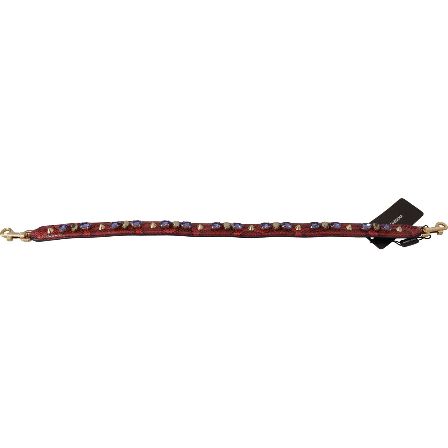 Dolce & Gabbana Elegant Red Python Leather Handbag Strap Dolce & Gabbana