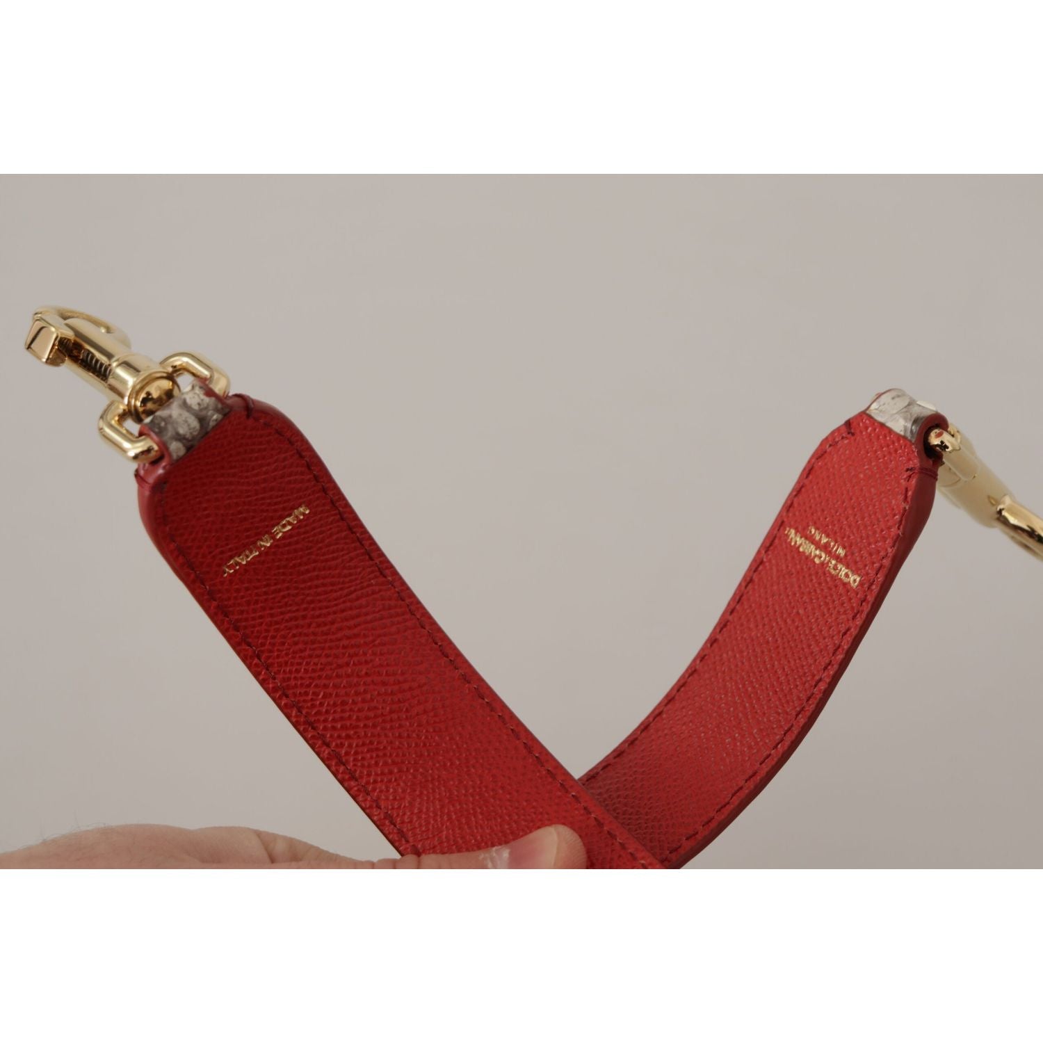 奢华米色蟒蛇皮包带