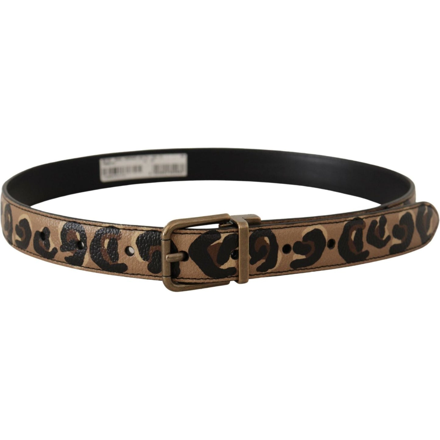 Dolce & Gabbana Chic Engraved Logo Leather Belt Dolce & Gabbana