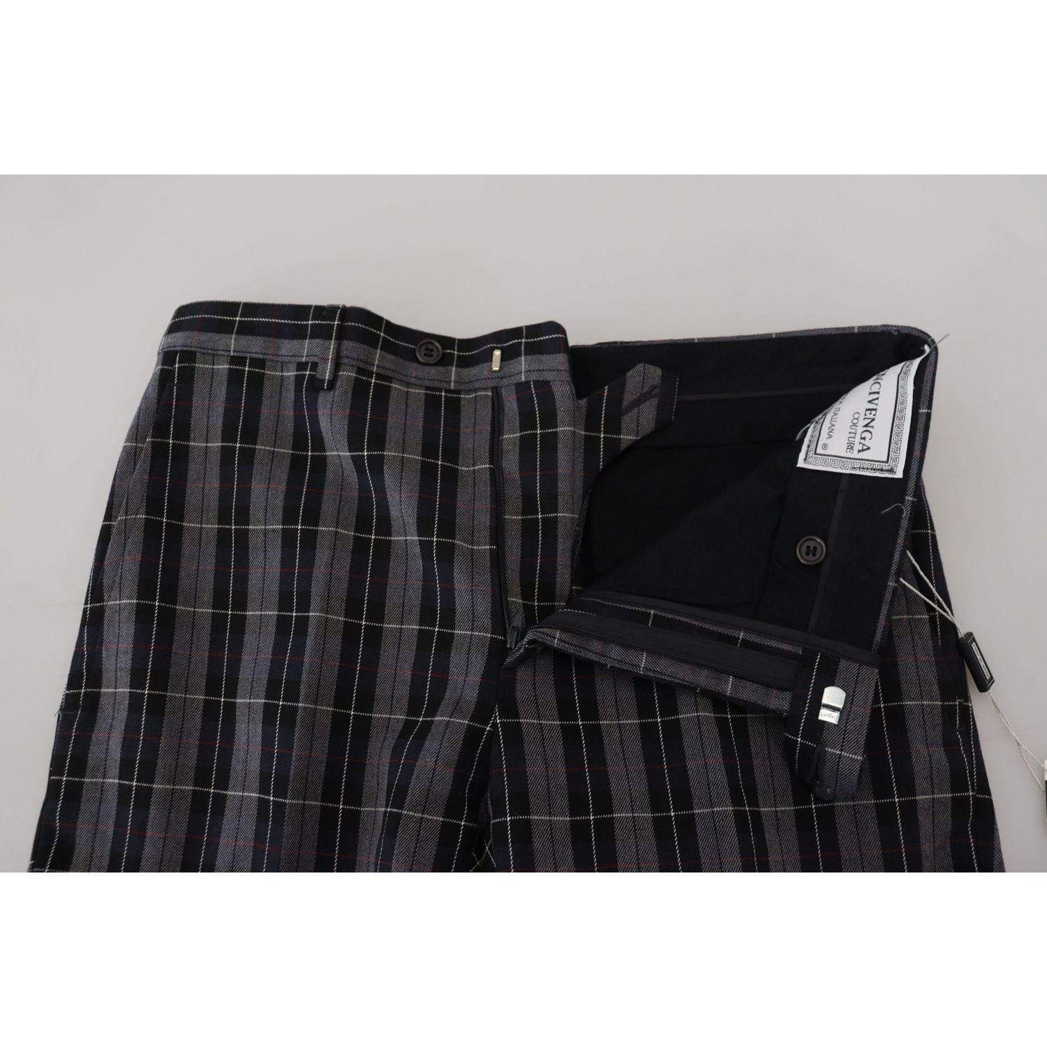 بنطال تشينو أنيق من الصوف باللون الرمادي من BENCIVENGA