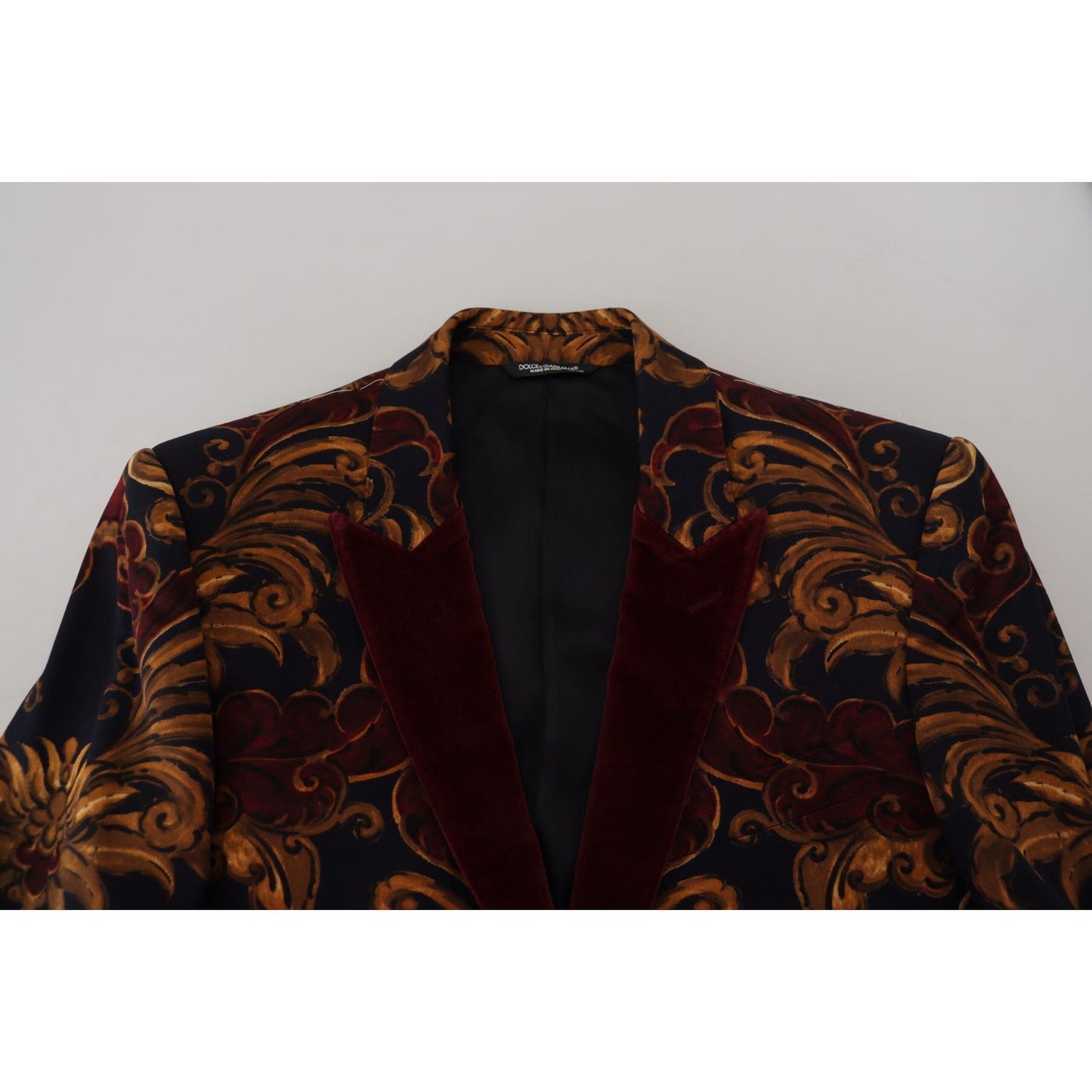 Dolce & Gabbana Multicolor Floral Single Breasted Martini Blazer