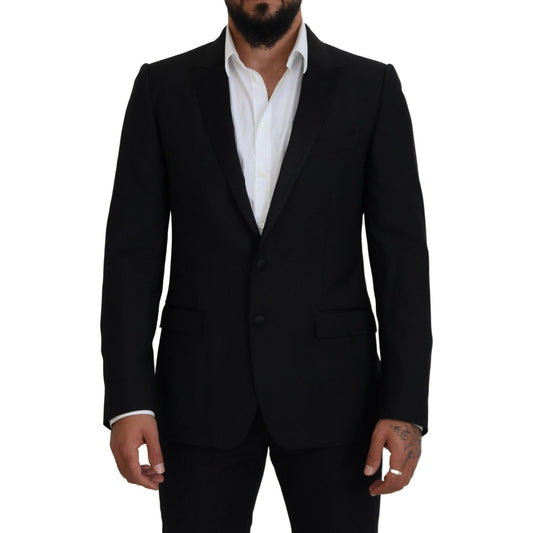 Dolce & Gabbana Elegant Martini Black Formal Blazer Dolce & Gabbana