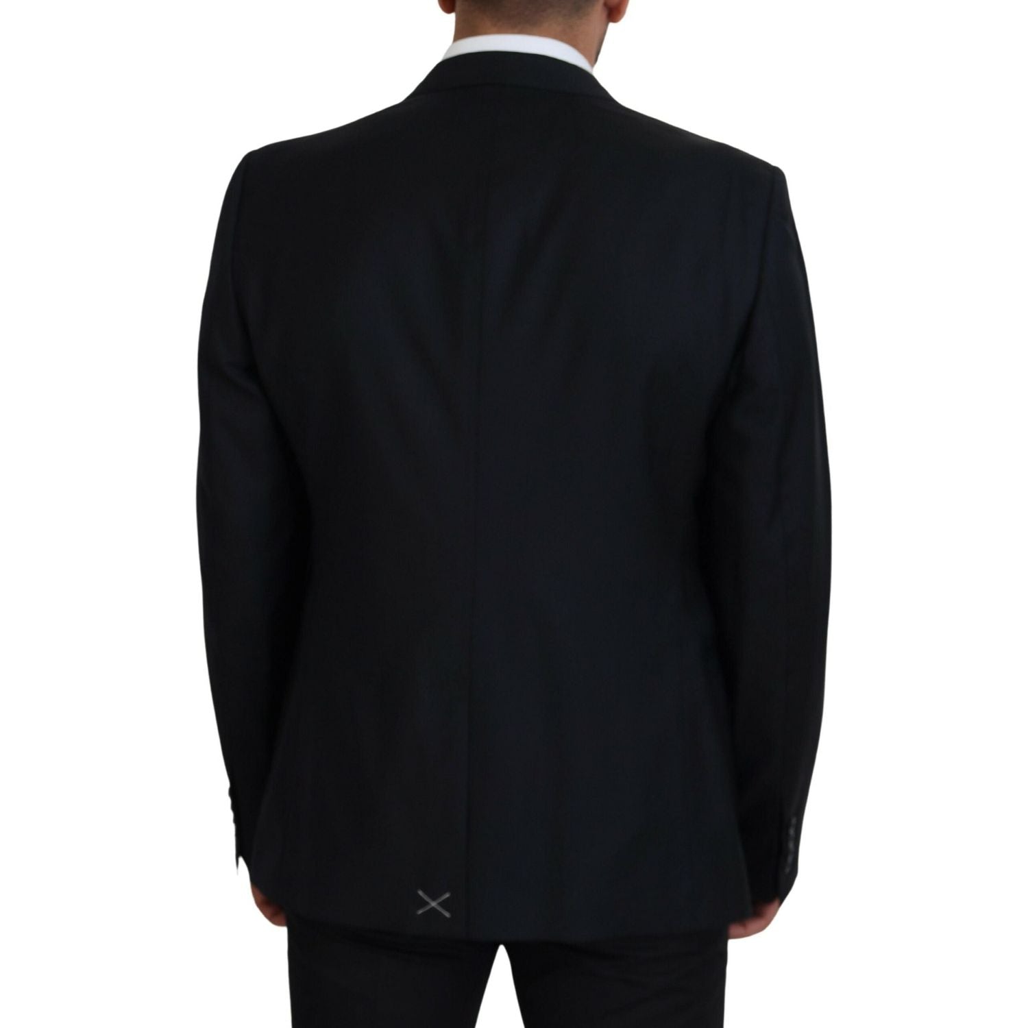 سترة أنيقة ذات صف واحد من الأزرار باللون الأزرق الداكن من دولتشي آند غابانا