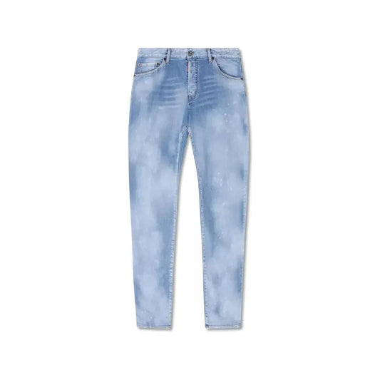 Dsquared² Cool Guy Light Blue Splatter Jeans Dsquared²