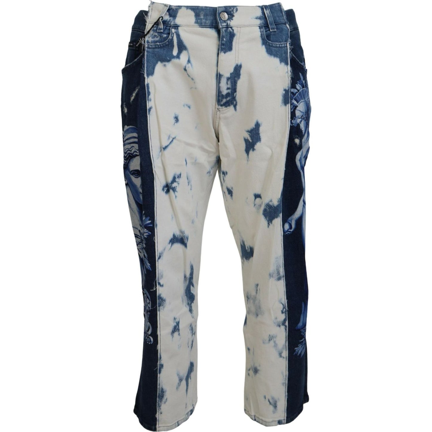 Dolce & Gabbana Blue Ceasar Denim Cotton Loose Fit Jeans