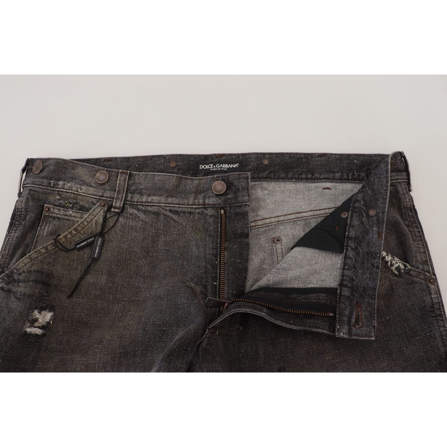 Dolce & Gabbana Exquisite Gray Denim Pants for the Modern Gentleman Dolce & Gabbana