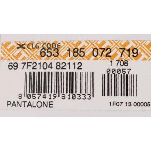 بنطال GF Ferre الأنيق المصنوع من القطن المرن باللون الأزرق للرجال