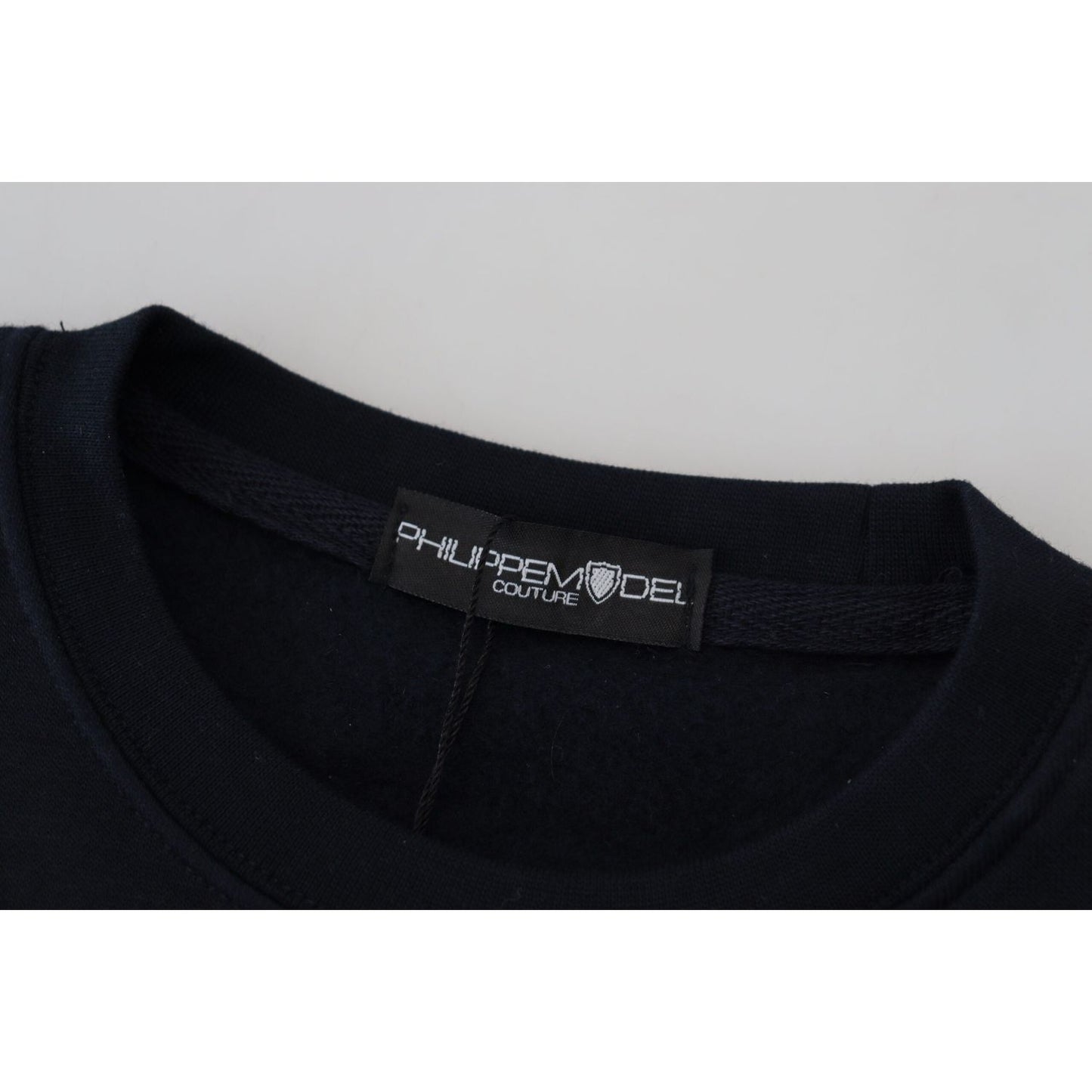 Philippe Model Black Printed Long Sleeves Pullover Sweater