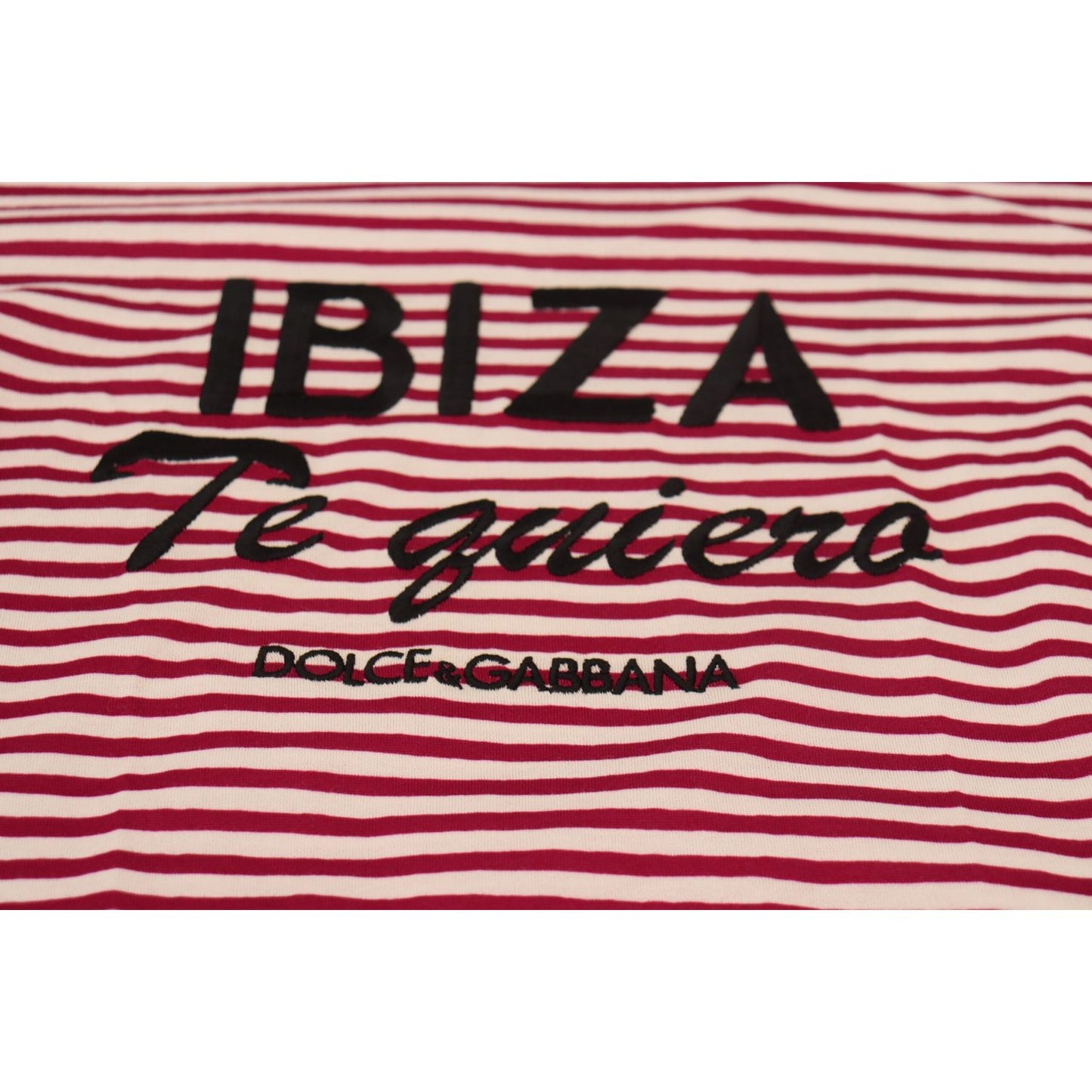 Dolce & Gabbana Exclusive Striped Ibiza Crew Neck Tee Dolce & Gabbana