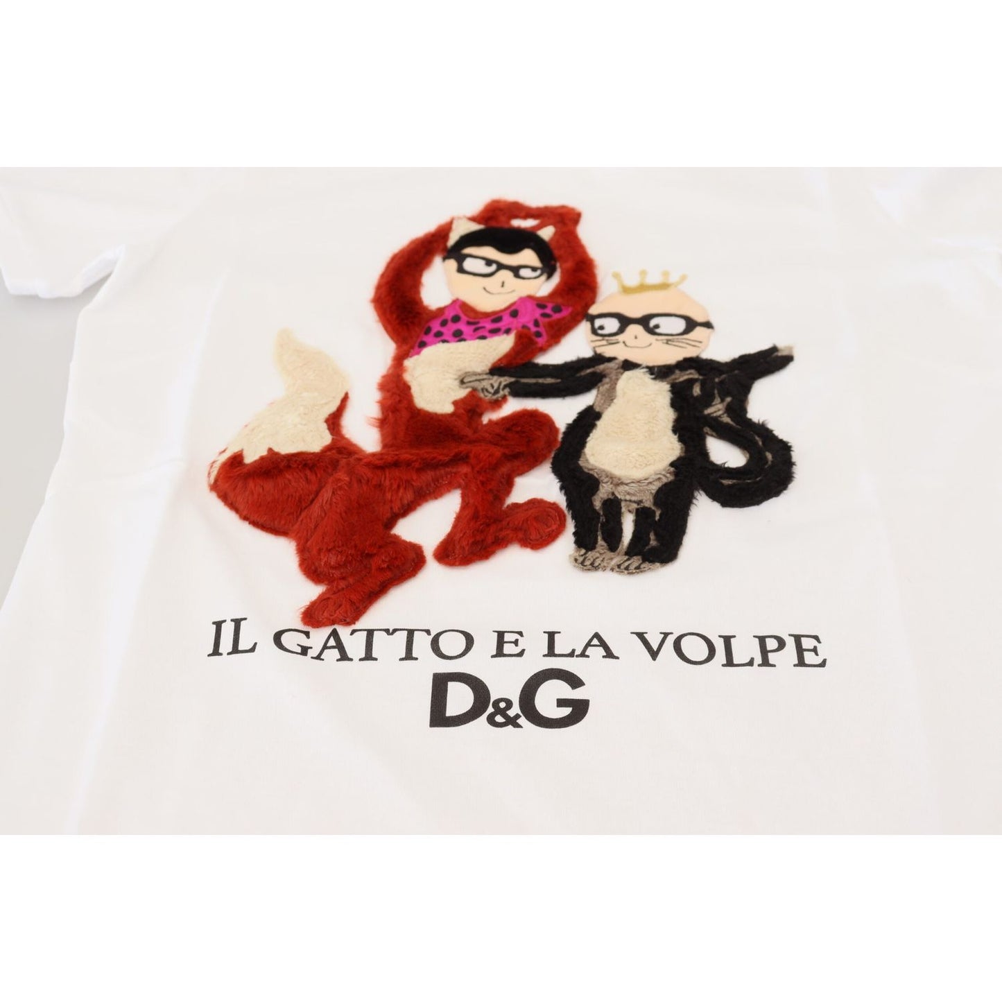 Dolce & Gabbana T-shirt Top White Textured Short Sleeve