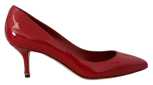 Dolce & Gabbana Exquisite Red Patent Leather Pumps Dolce & Gabbana