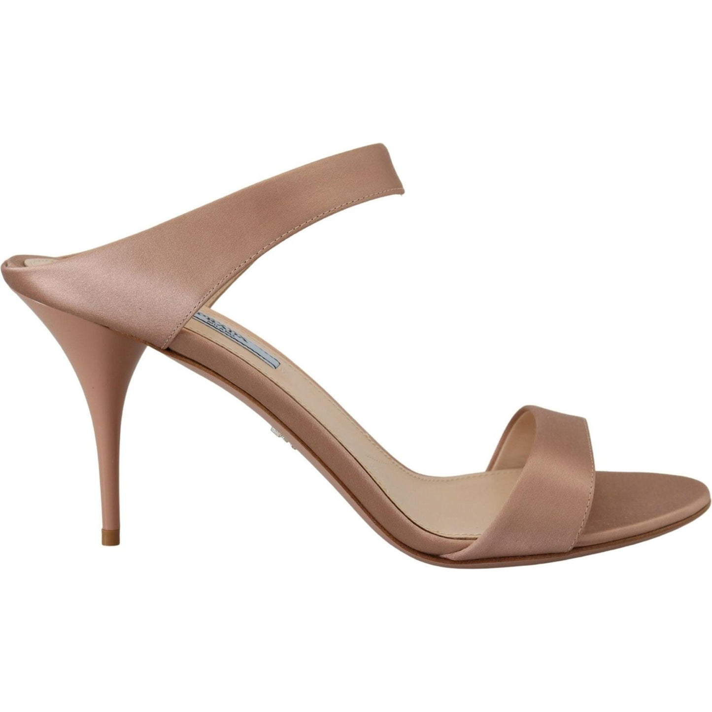 Prada Glimmering Rose Gold Leather Heels Prada