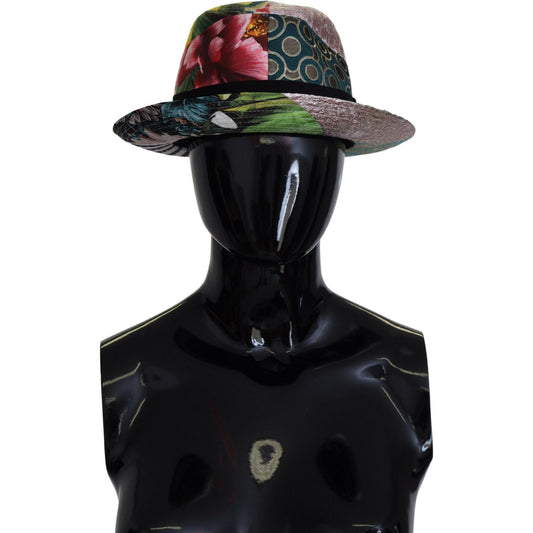 Dolce & Gabbana Eclectic Chic Multicolor Fedora Cap Dolce & Gabbana