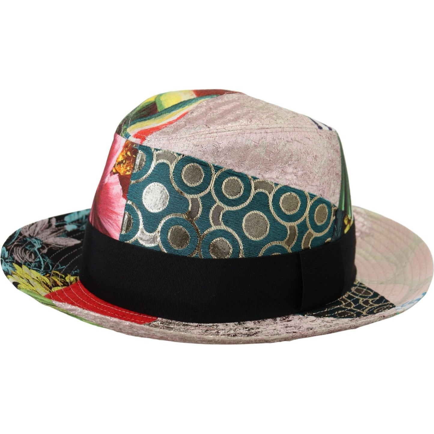 Dolce & Gabbana Eclectic Chic Multicolor Fedora Cap Dolce & Gabbana