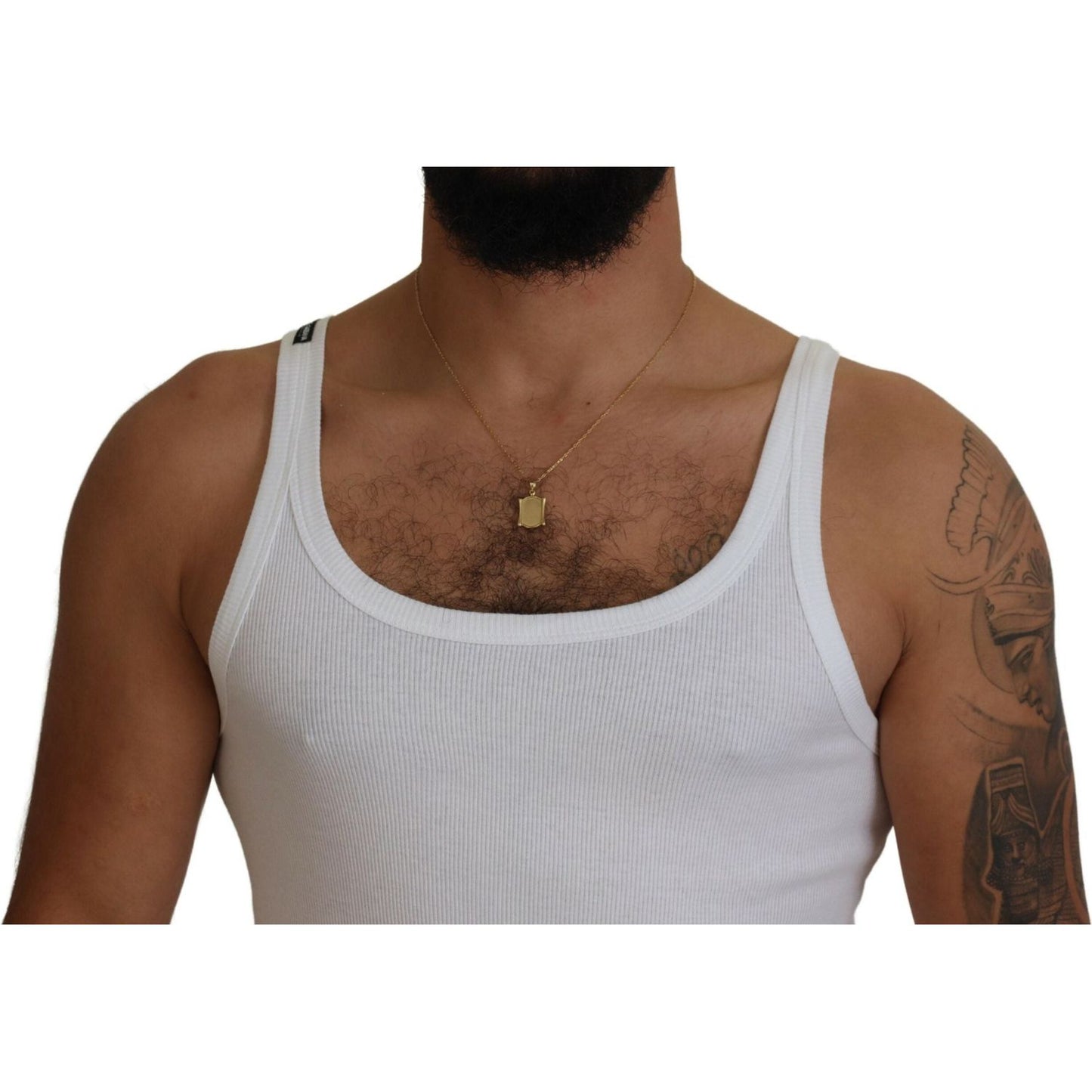 Dolce & Gabbana Elegant White Sleeveless Tank T-Shirt Dolce & Gabbana