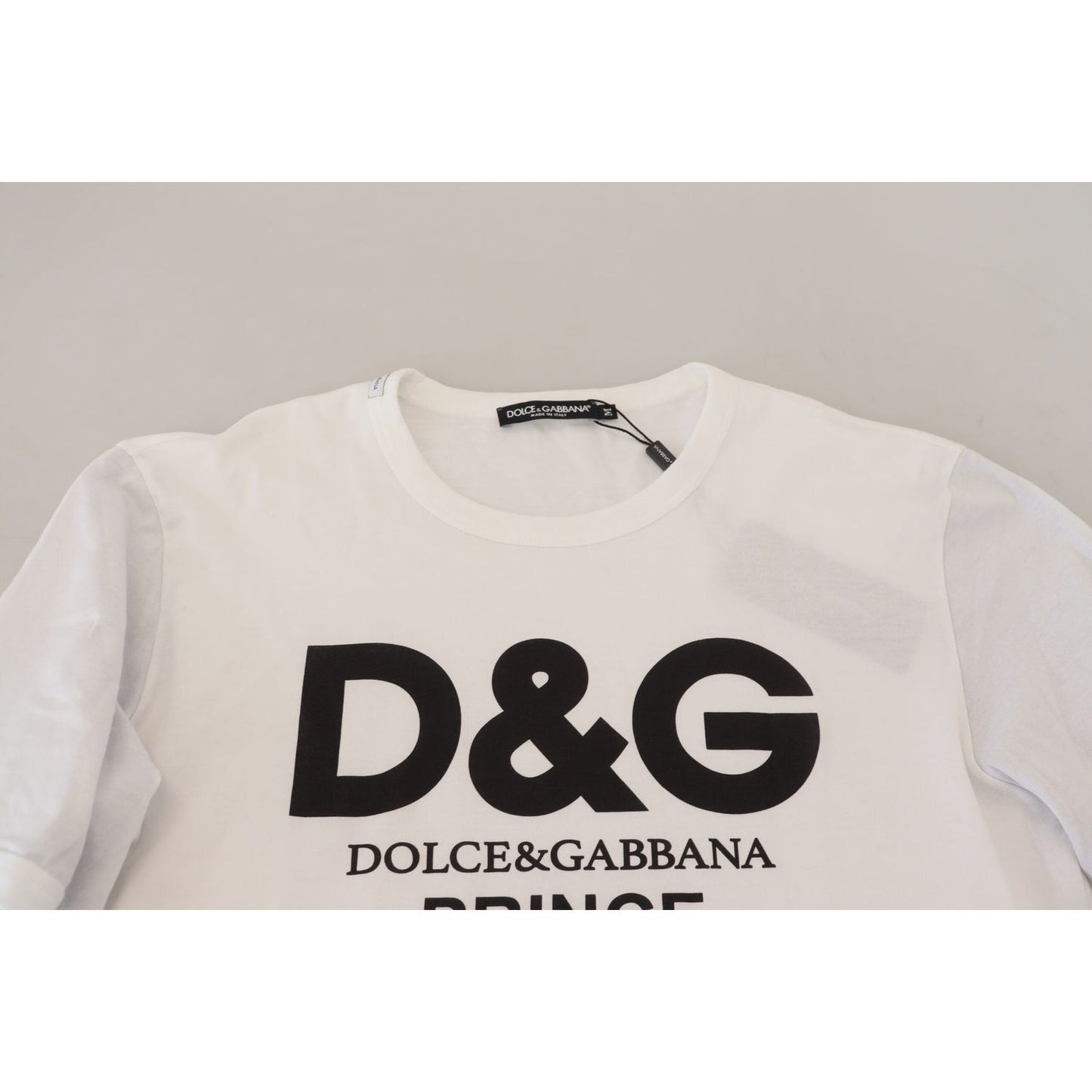 Dolce & Gabbana Elegant White Cotton Pullover Sweater Dolce & Gabbana