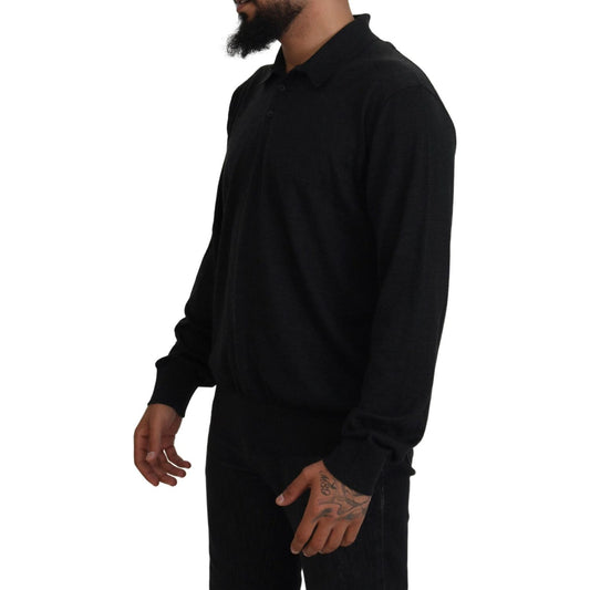 Dolce & Gabbana Elegant Black Cashmere Pullover Sweater Dolce & Gabbana