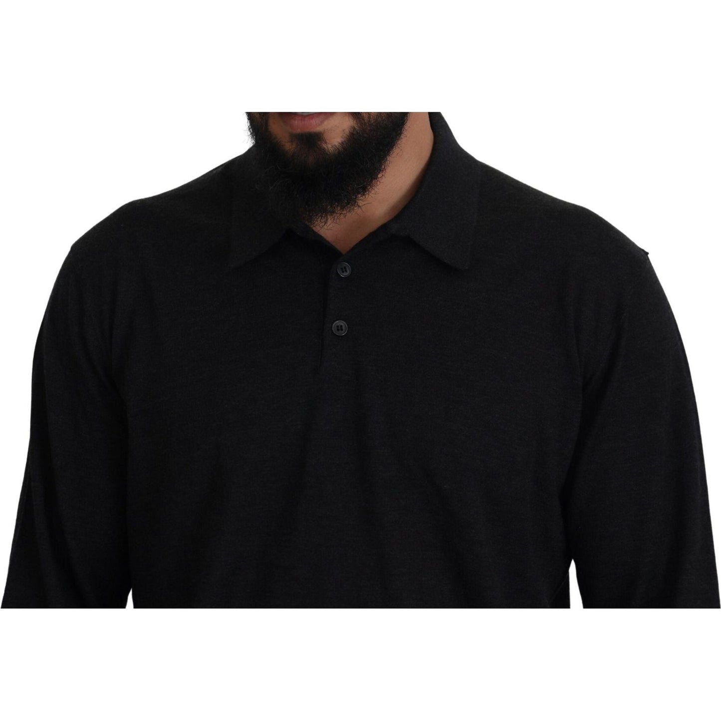 Dolce & Gabbana Elegant Black Cashmere Pullover Sweater Dolce & Gabbana