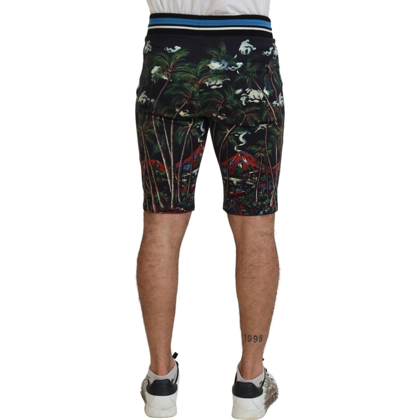 Dolce & Gabbana Volcano Print Casual Knee-Length Shorts Dolce & Gabbana