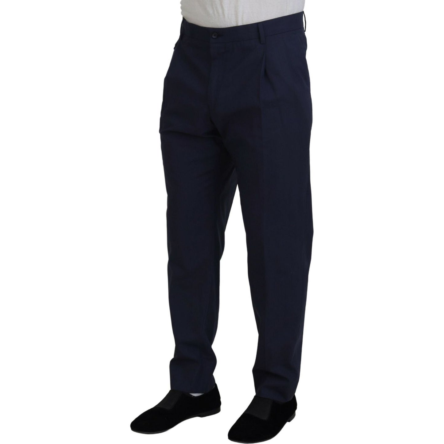 Dolce & Gabbana Elegant Dark Blue Chino Dress Pants Dolce & Gabbana