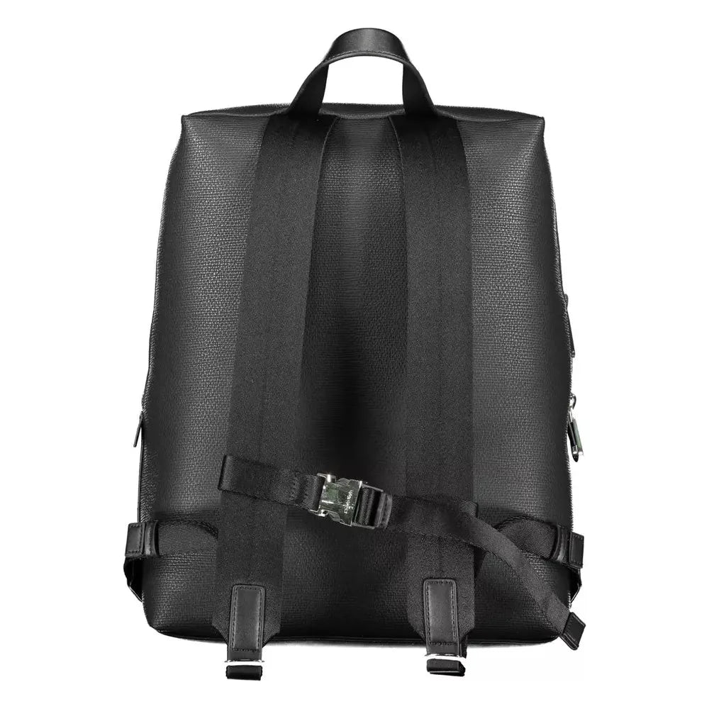 Calvin Klein Black Polyester Men Backpack Calvin Klein