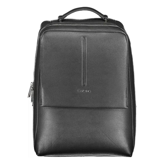 Calvin Klein Black Polyester Men Backpack Calvin Klein