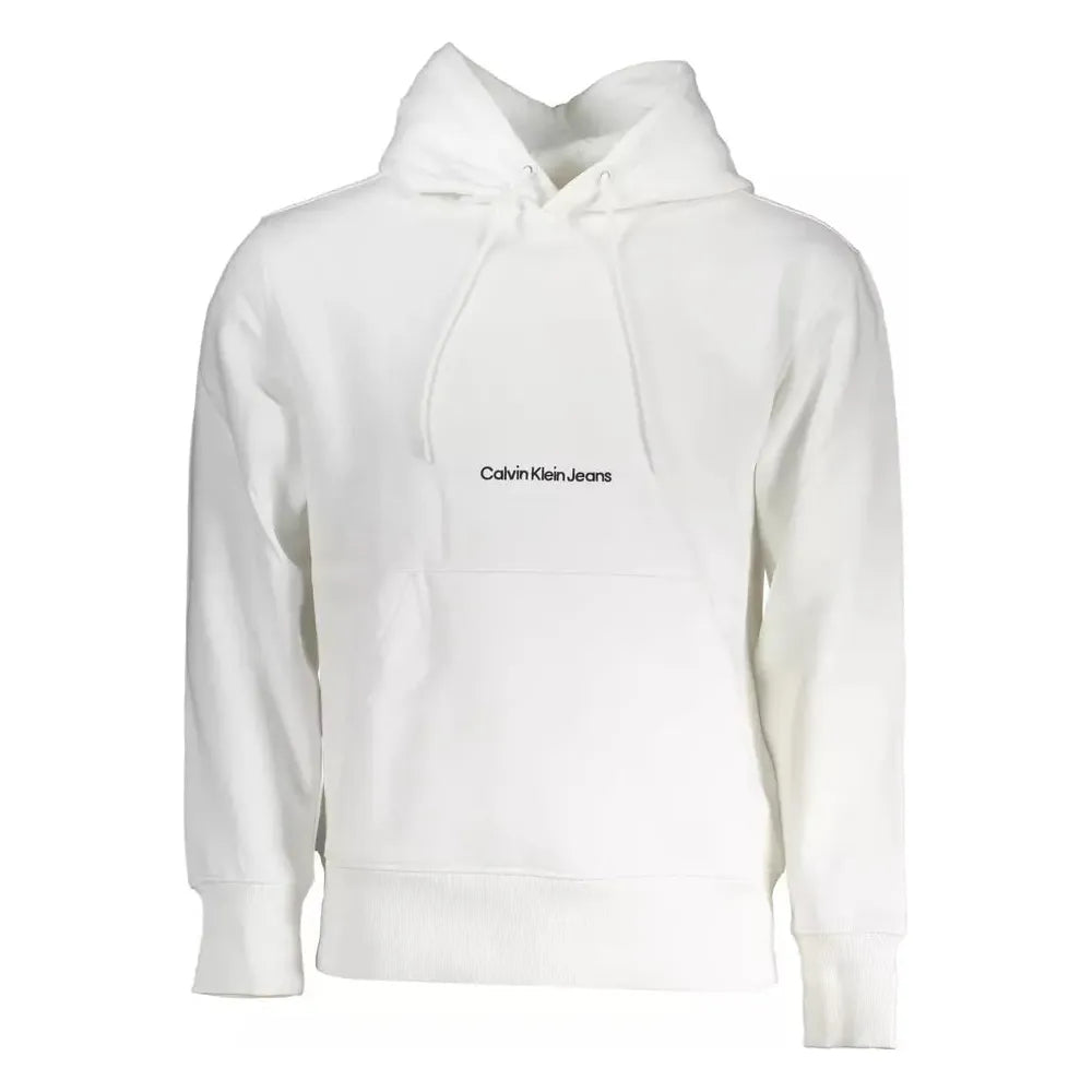 Calvin Klein White Cotton Men Sweater Calvin Klein