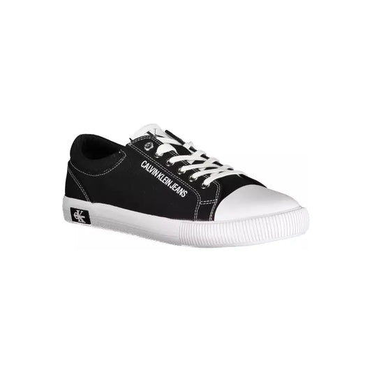 Calvin Klein Black Cotton Men Sneaker Calvin Klein