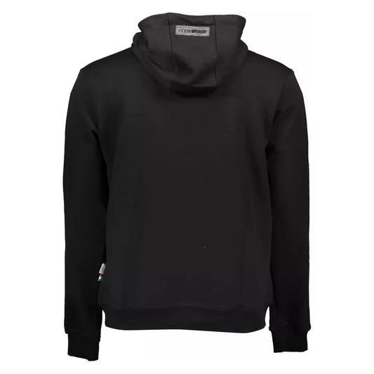 Plein Sport "Black Cotton Men Sweater with Hood" Plein Sport