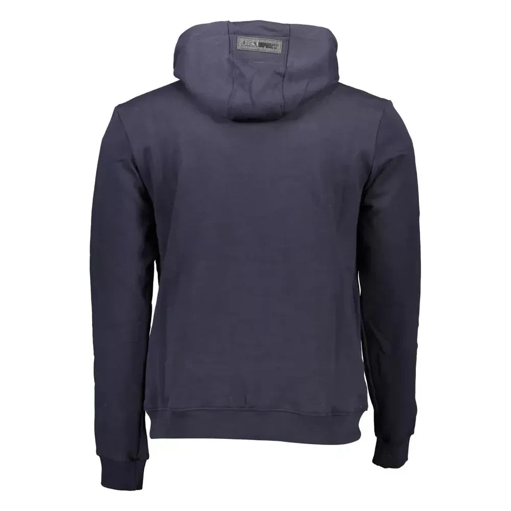 Plein Sport Blue Cotton Men Sweater Plein Sport