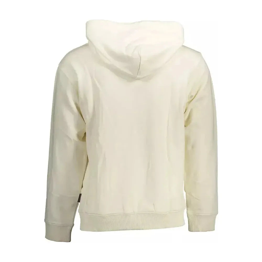 Napapijri White Cotton Men Sweater Napapijri