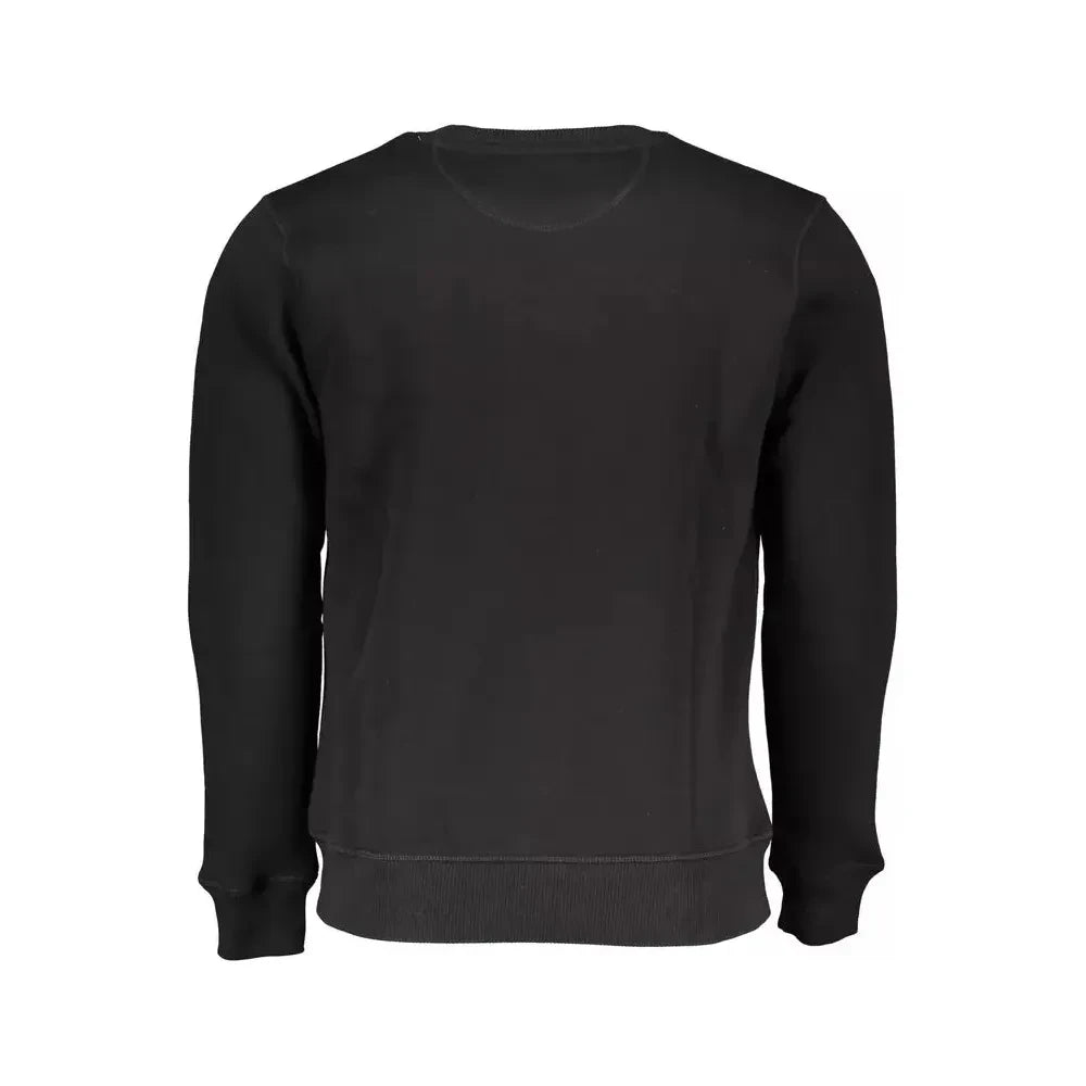 North Sails Black Cotton Men Sweater North Sails