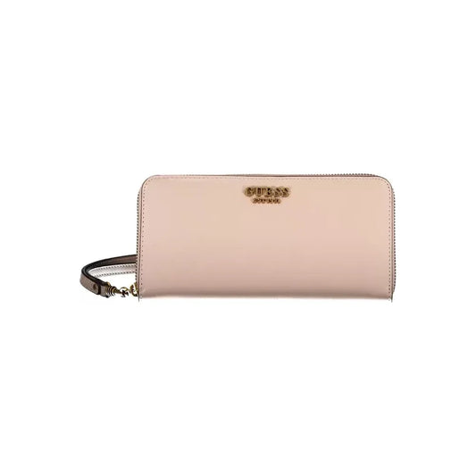 Guess Jeans Pink Polyethylene Women Wallet Guess Jeans