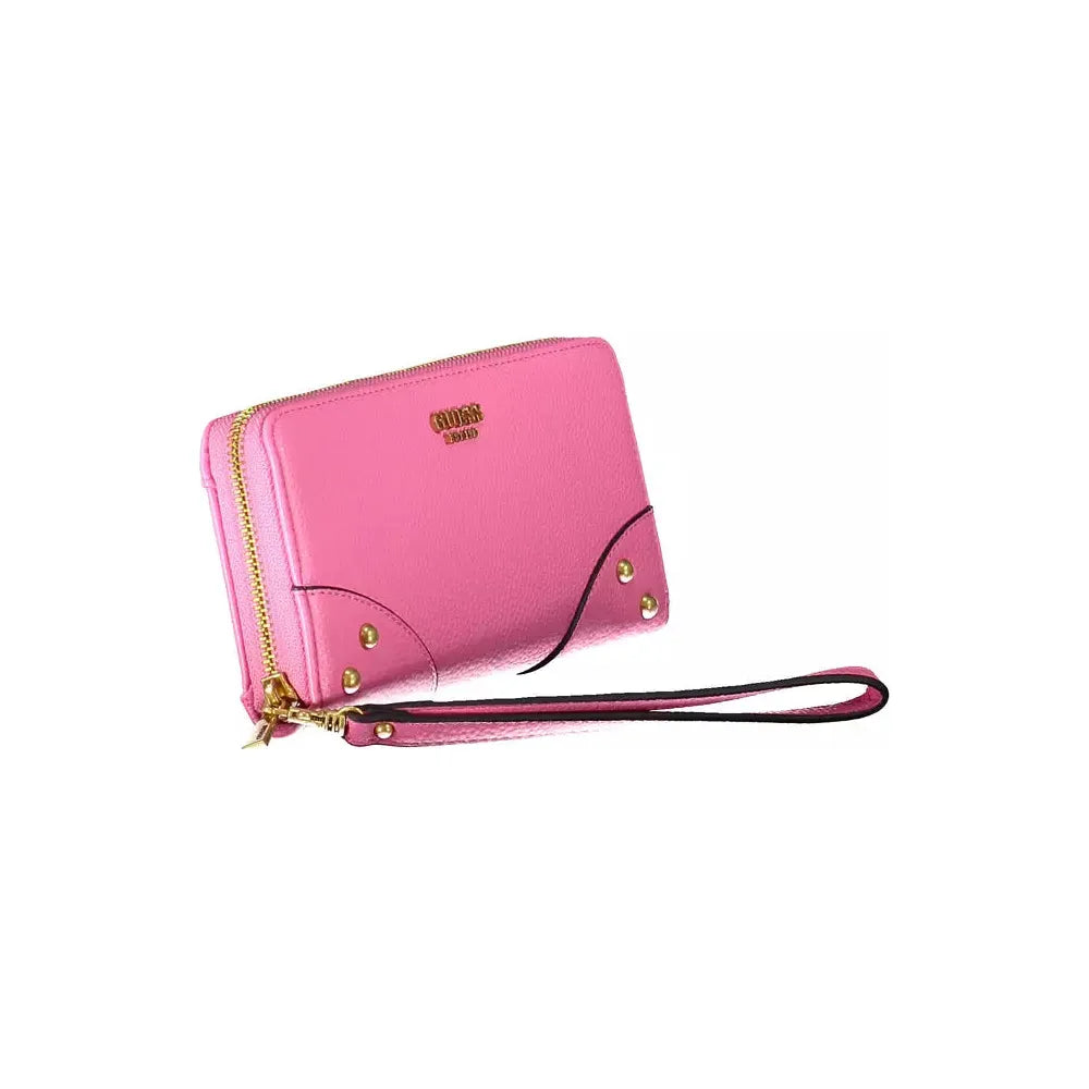 Guess Jeans Pink Polyethylene Women Wallet Guess Jeans