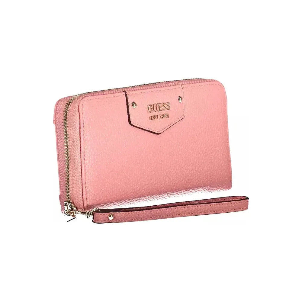 Guess Jeans Pink Polyethylene Women Wallet Guess Jeans