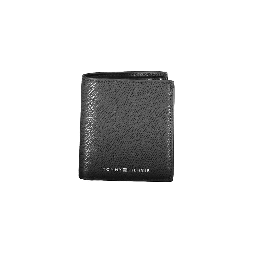 Tommy Hilfiger Black Leather Men Wallet Tommy Hilfiger