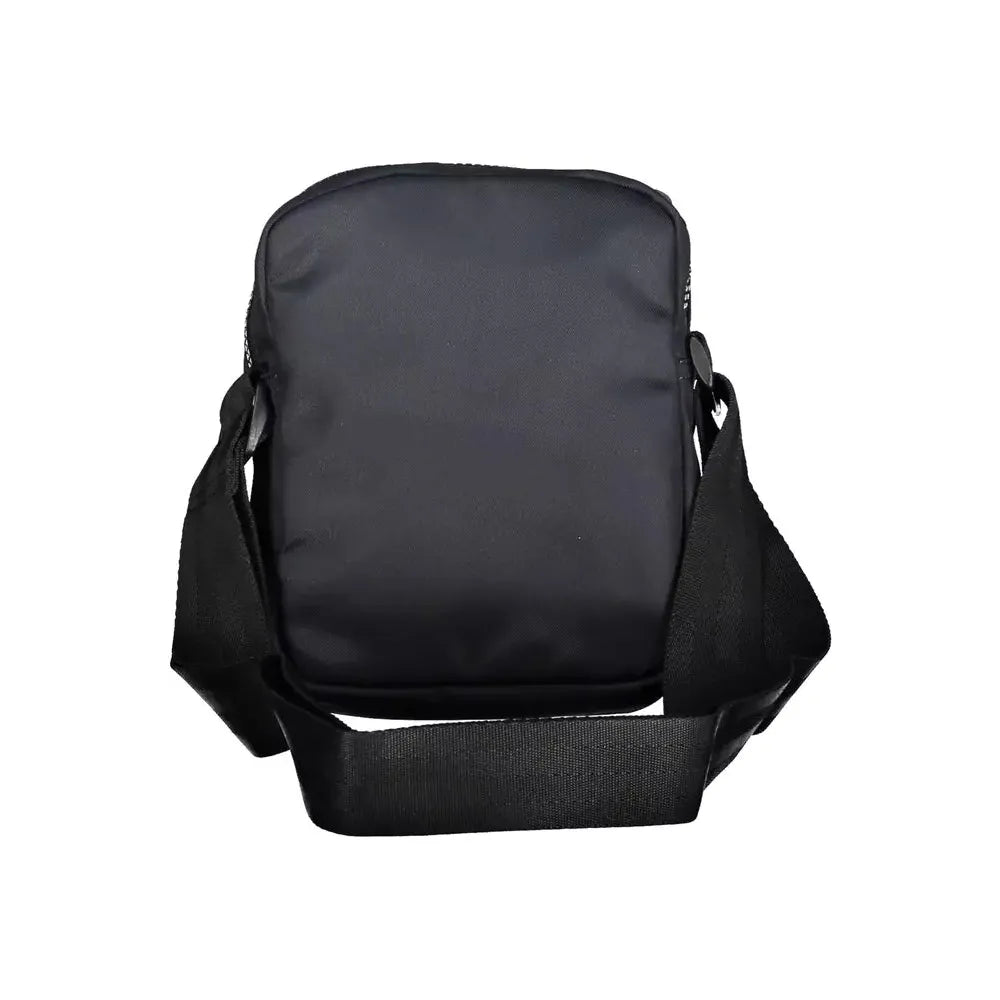 Front view with bag zipped and handles upright.