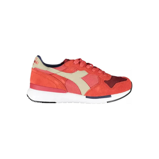 Diadora Red Leather Women Sneaker Diadora