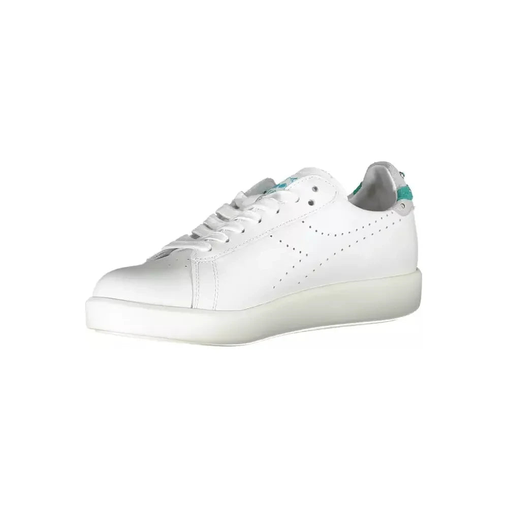 Diadora White Leather Women Sneaker Diadora