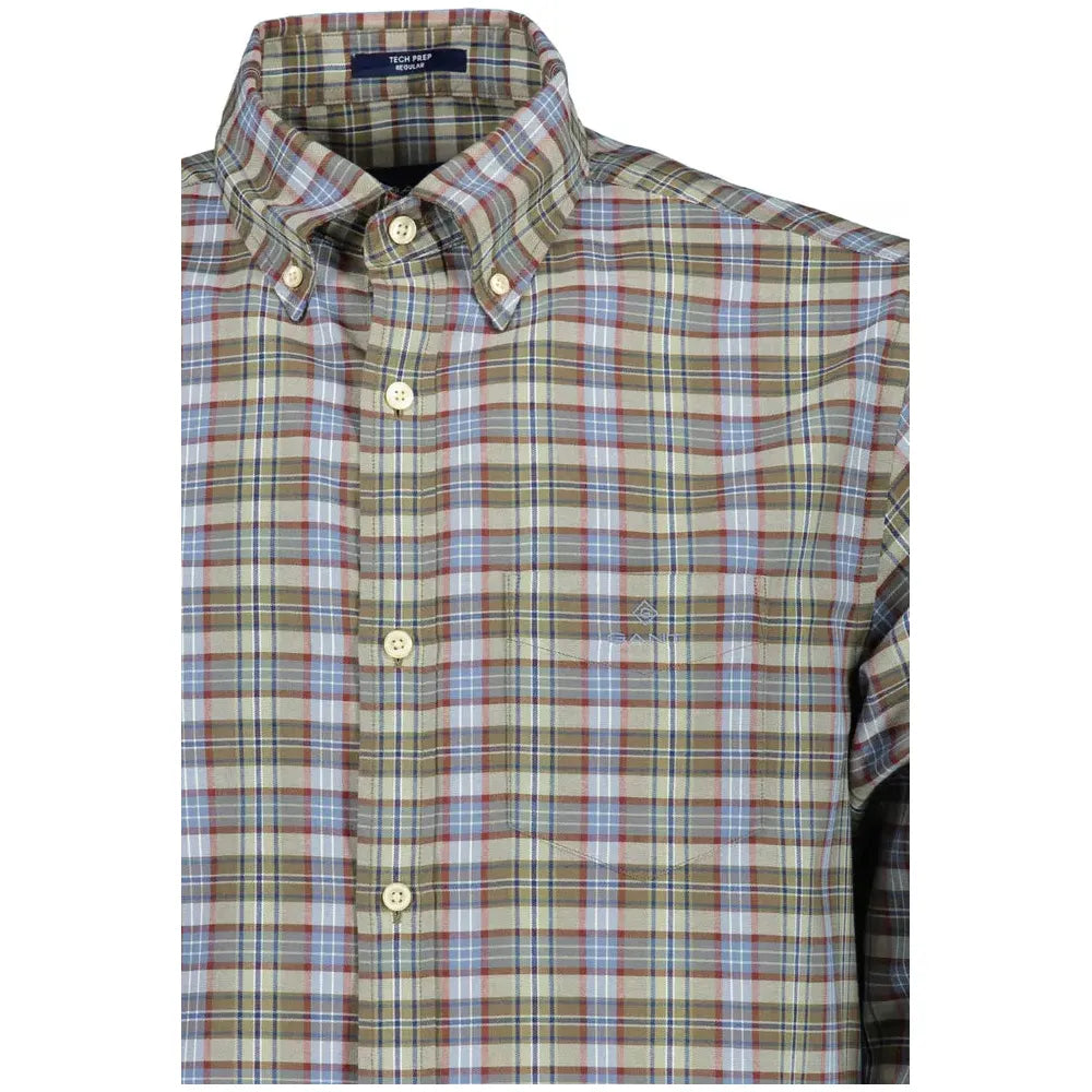 Gant Green Cotton Men Shirt Gant