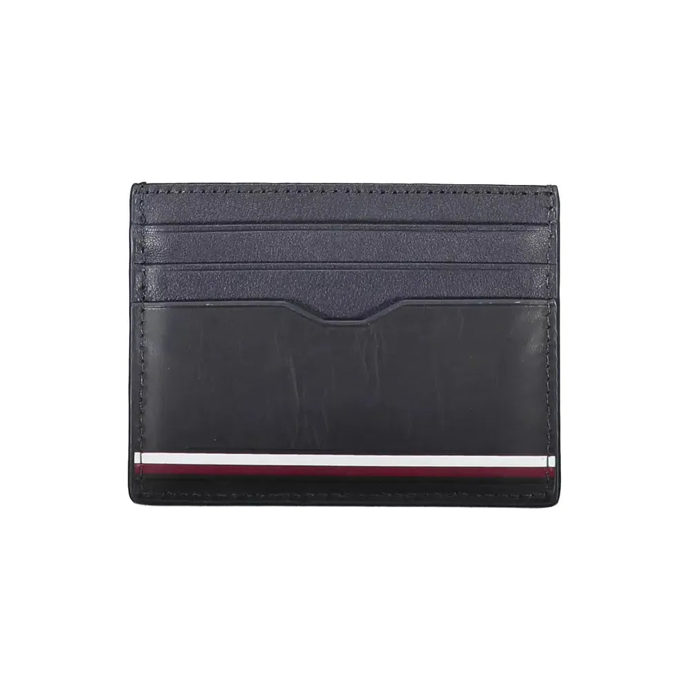 Tommy Hilfiger Blue Leather Men Wallet Tommy Hilfiger