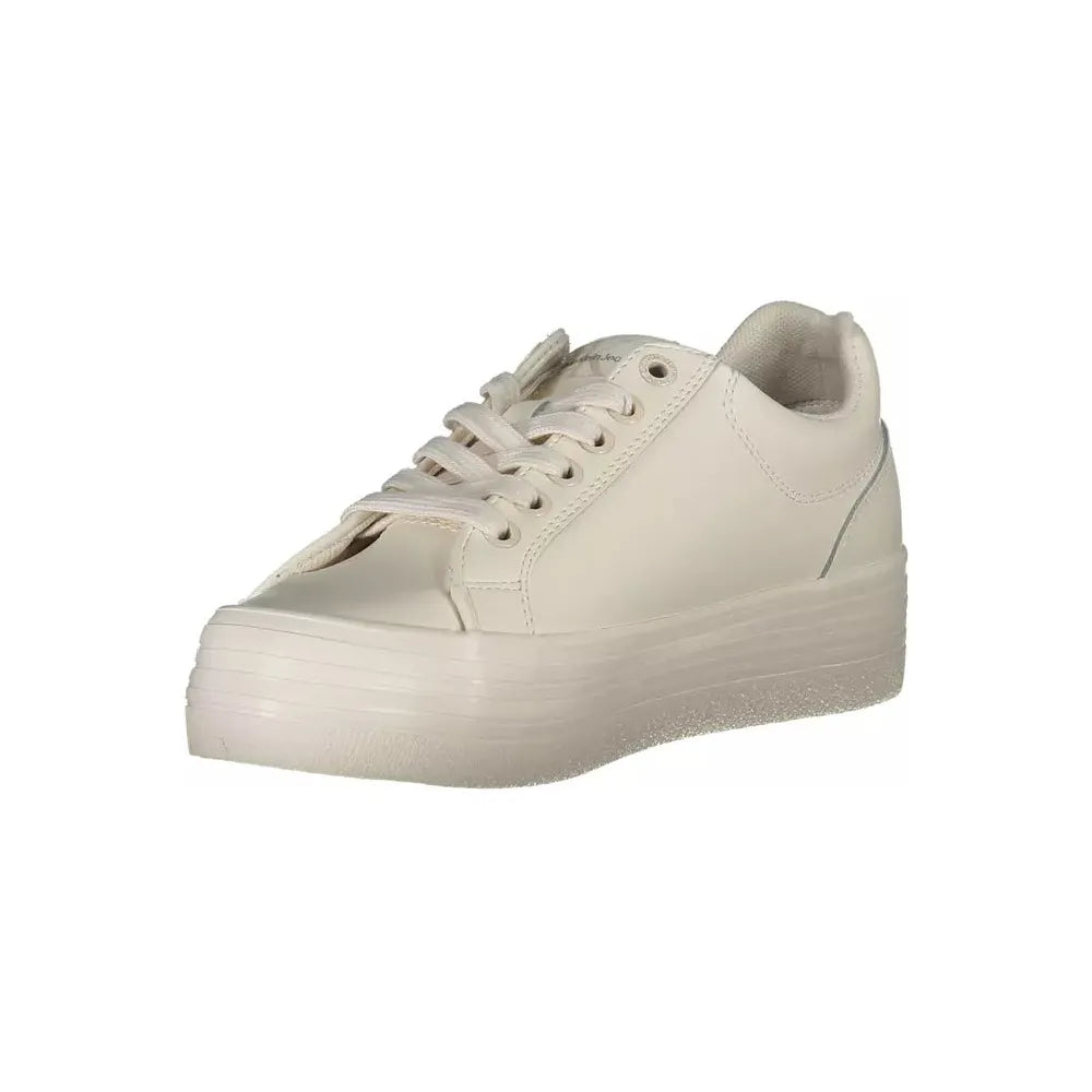 Calvin Klein White Leather Women Sneaker Calvin Klein