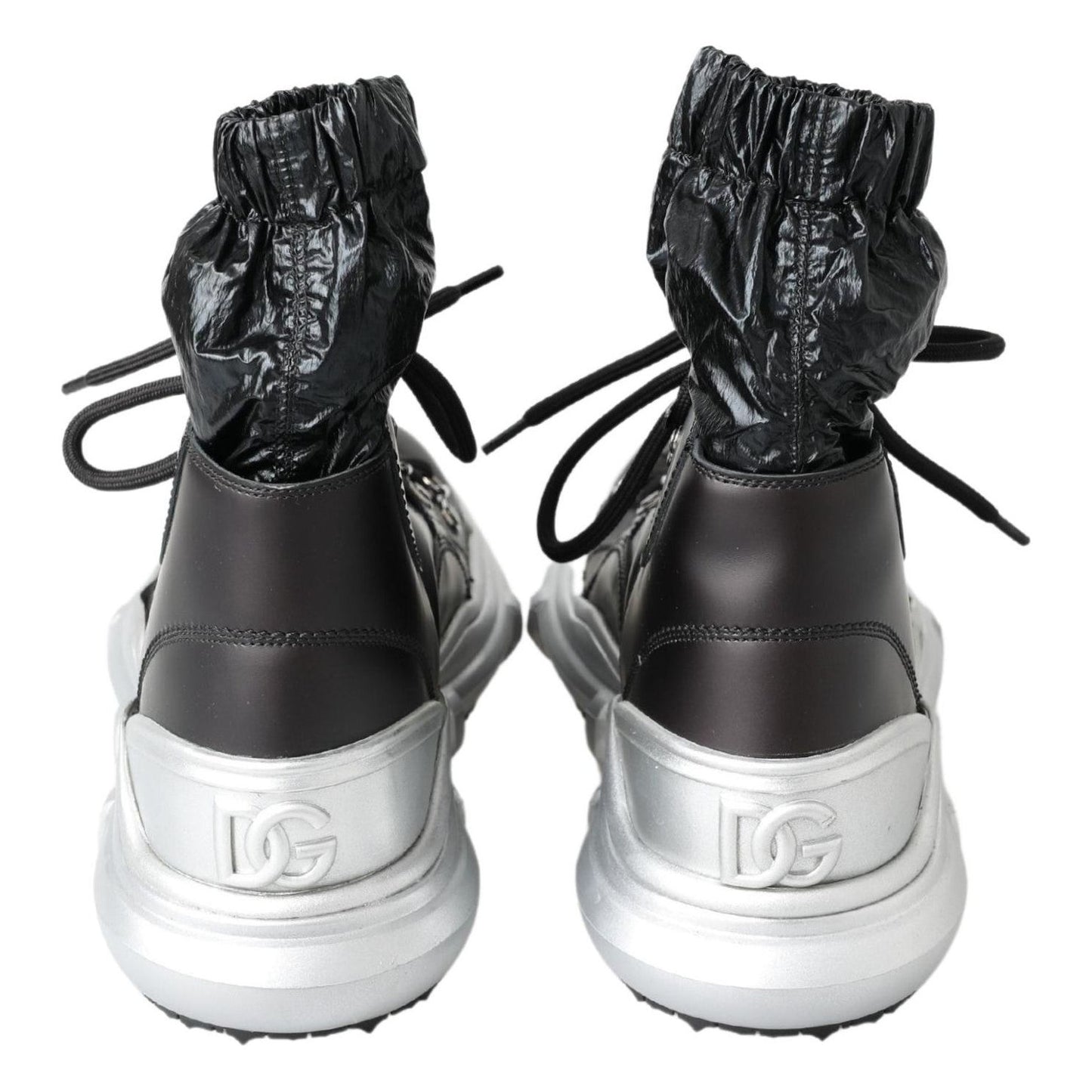 Dolce & Gabbana Black High Top Sneaker Bootie Dolce & Gabbana