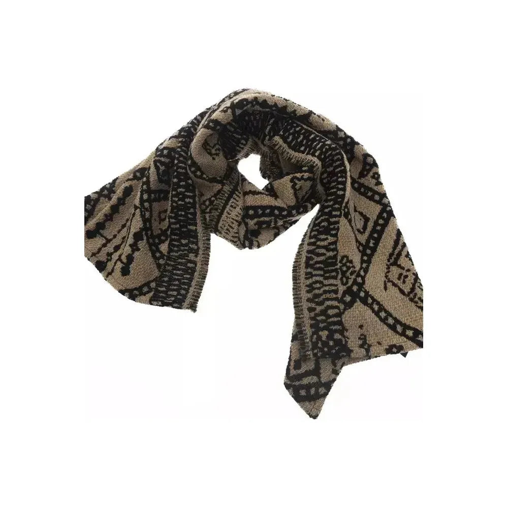 Alpha Studio Brown Acetate Women Scarf Alpha Studio