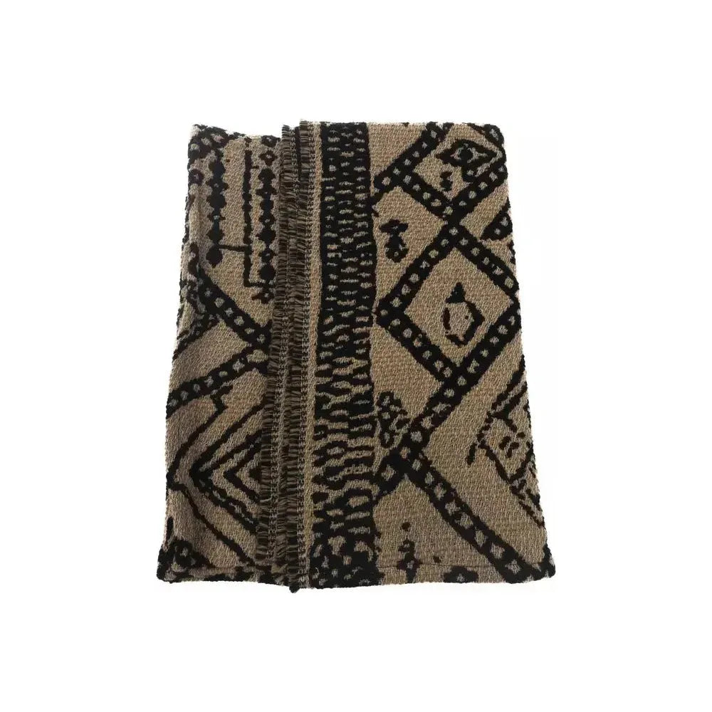 Alpha Studio Brown Acetate Women Scarf Alpha Studio