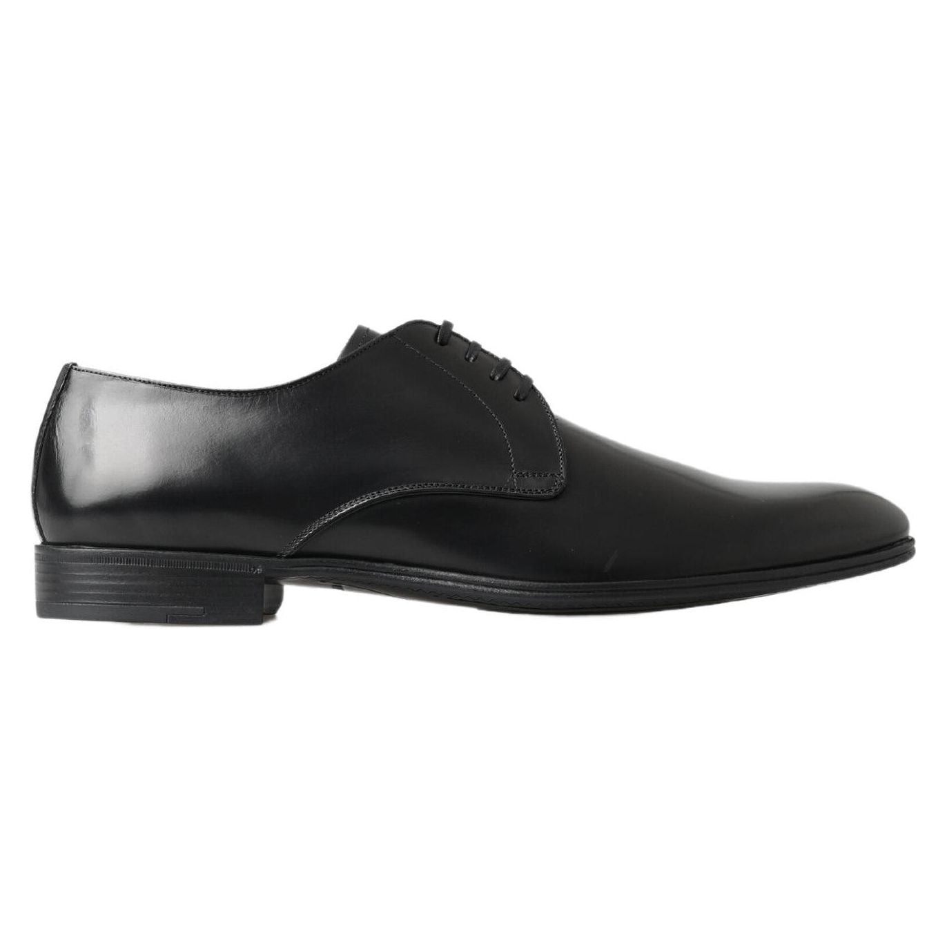 Dolce & Gabbana Classic Black Leather Derby Shoes Dolce & Gabbana