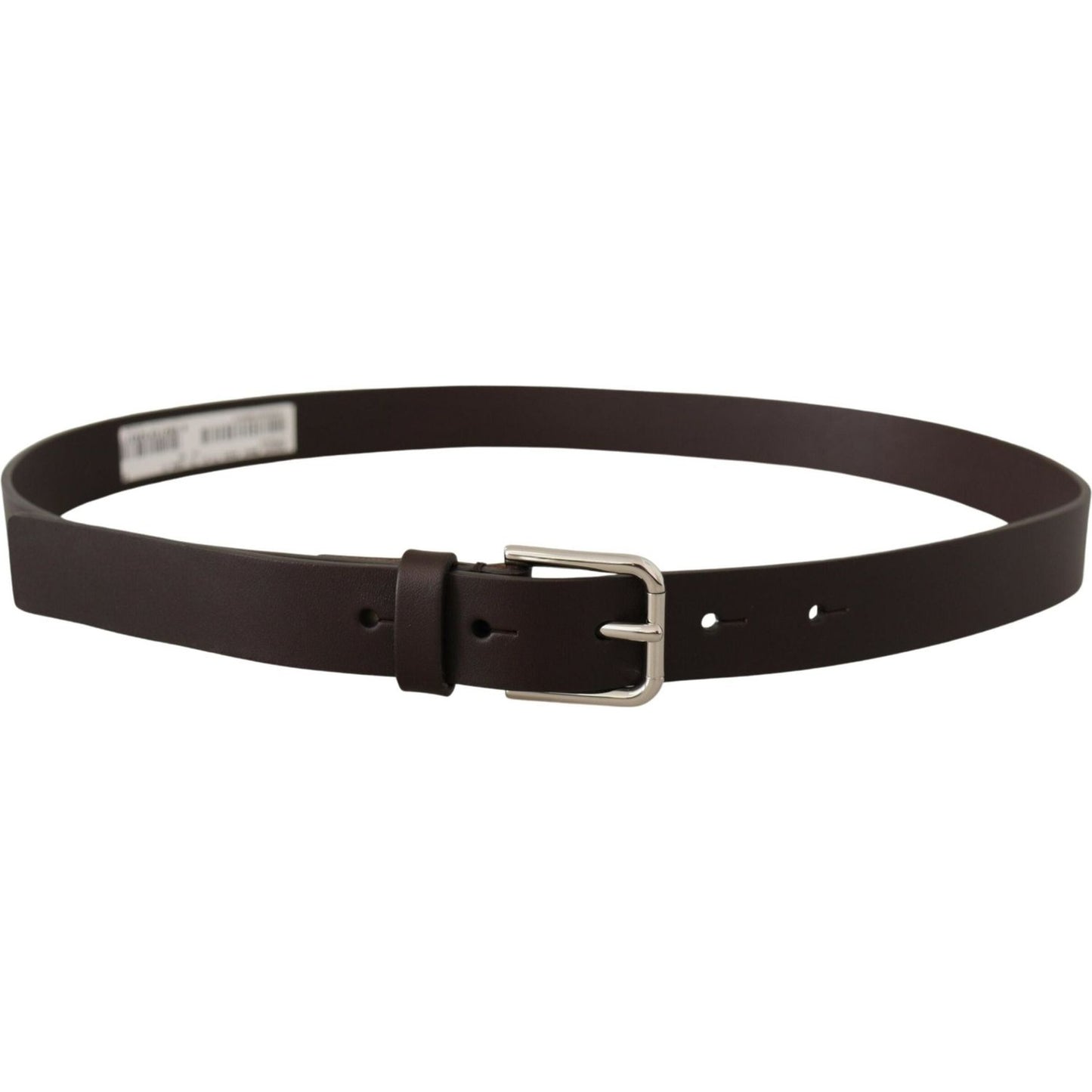 Dolce & Gabbana Elegant Leather Belt With Logo Buckle Dolce & Gabbana