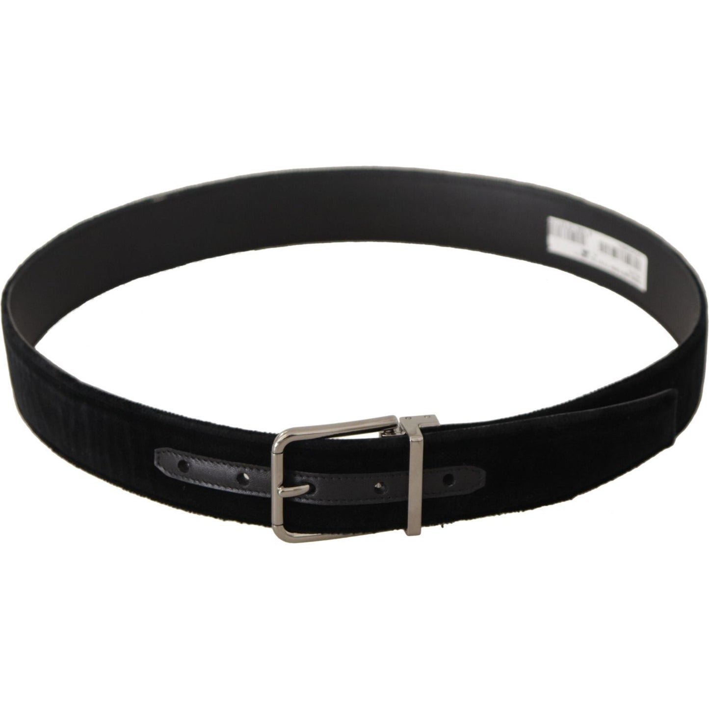 Dolce & Gabbana Sophisticated Velvet Leather Belt Dolce & Gabbana